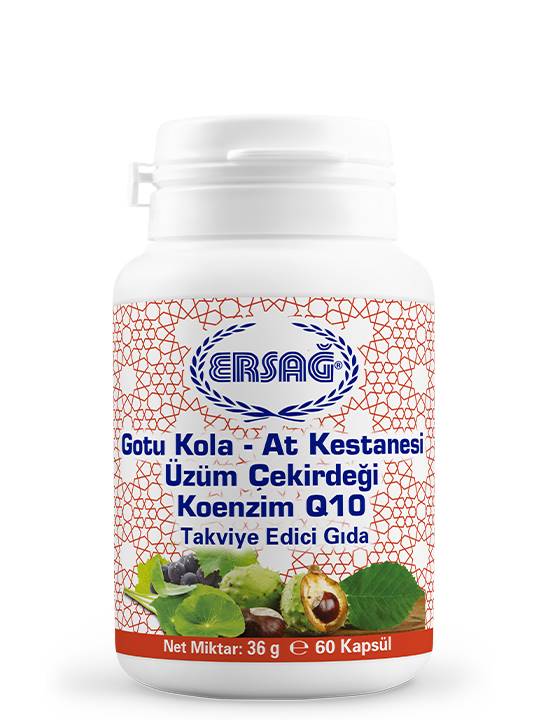 Gotu Kola At Kestanesi uzum Cekirdegi Ve Konenzim q10