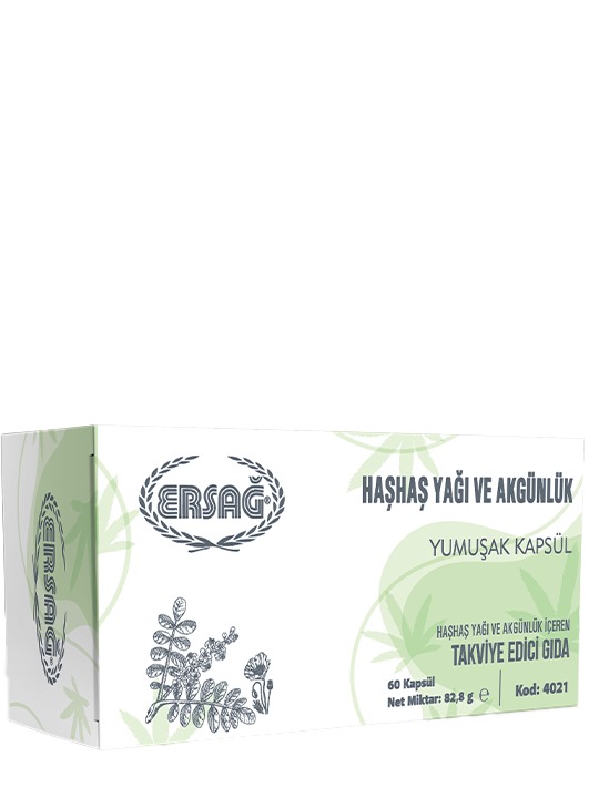 Haşhaş Yağı ve Akgünlük Kapsül 60 Kapsül