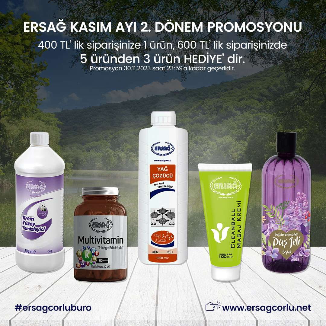 Ersağ Türkiye Kasım Ayı 2. Dönem Promosyonu